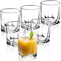 KADAX Vasos de Cristal- Juego de 6- Vasos de Agua- Copas de Zumo- Vasos para servir Agua- Zumo- Casa- transparente…